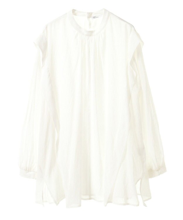 CRAFT STANDARD BOUTIQUE ヴィンテージボイルショルダータックブラウス White