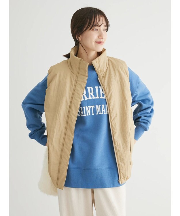 Green Parks 裏起毛ロゴプルオーバー Blue