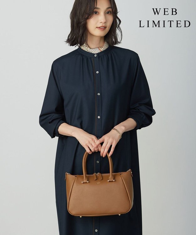 J.PRESS LADIES 【WEB限定カラーあり・2way】curve ボストン バッグ 【WEB限定】キャメル系