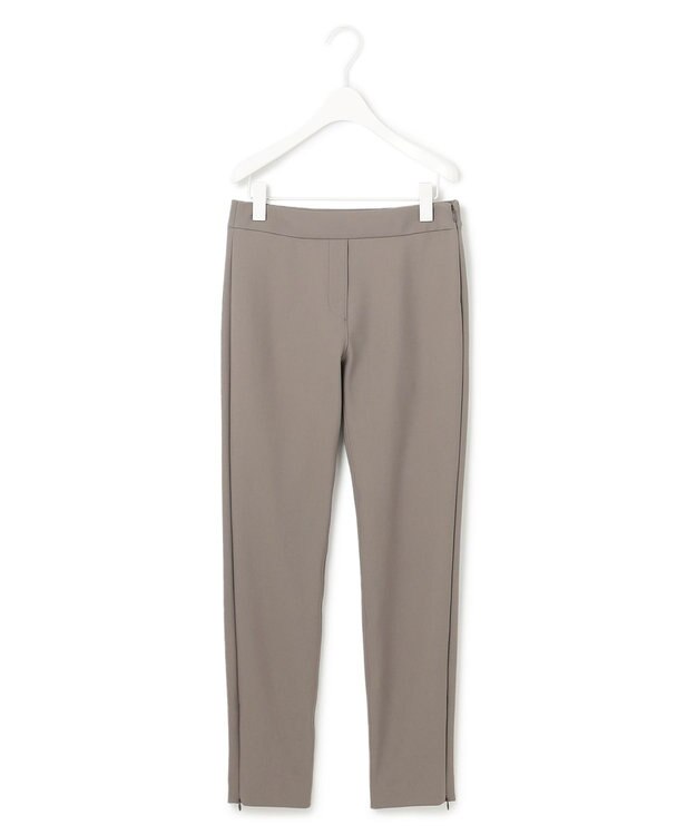 ICB L 【洗える】 テックストレッチ レギンスパンツ スレートカーキ系