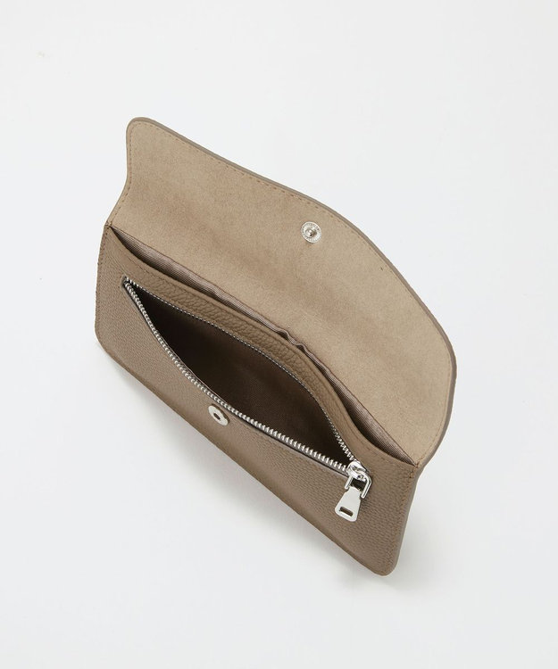 TOPKAPI 【Breath TOPKAPI】ELAN エラン シュリンクレザー 長財布 /10ポケット/薄型/軽量 グレージュ