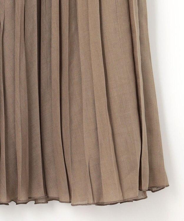 J.PRESS LADIES L ラミータンブラー プリーツ スカート モカ系