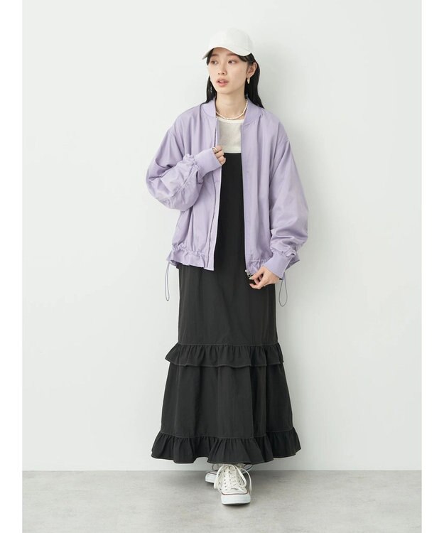 earth music&ecology シャーリングＭＡー１ Lavender