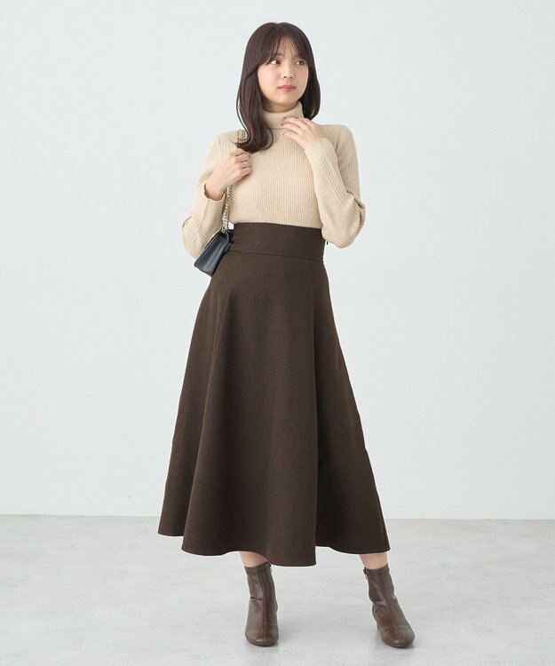 earth music&ecology ラメタートルネックニットプルオーバー Gold