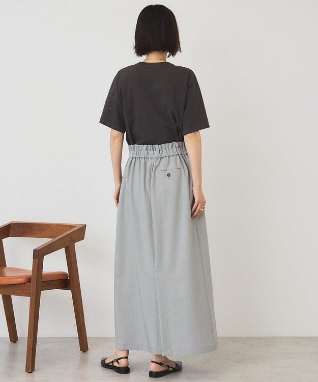 AMERICAN HOLIC 【マルチ機能】アシンメトリータックスカート Light Gray Mixture