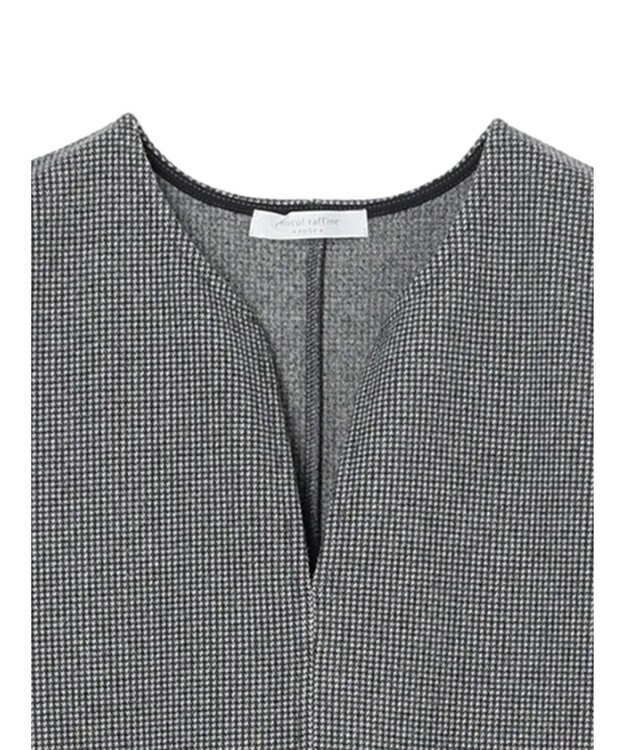 Green Parks 柄圧縮ポンチキーネックジャンスカ Black