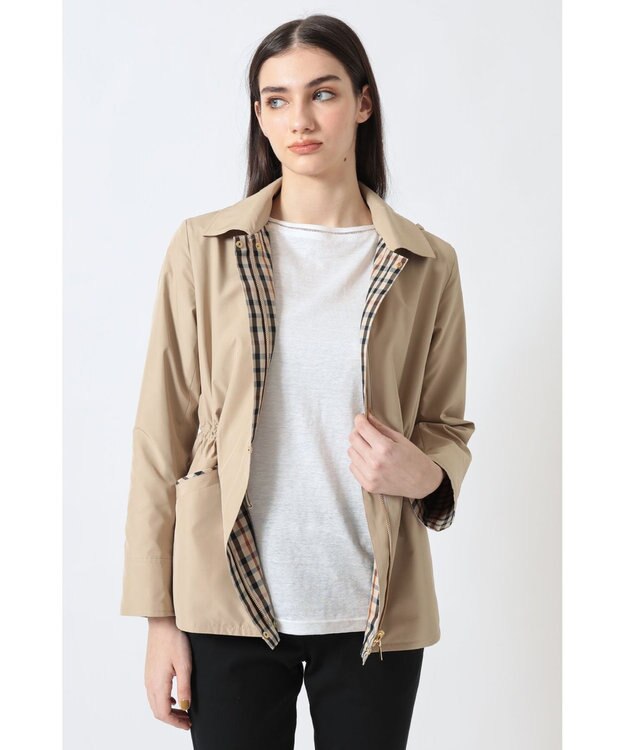 DAKS リバーシブル タフタブルゾン（撥水） ベージュ