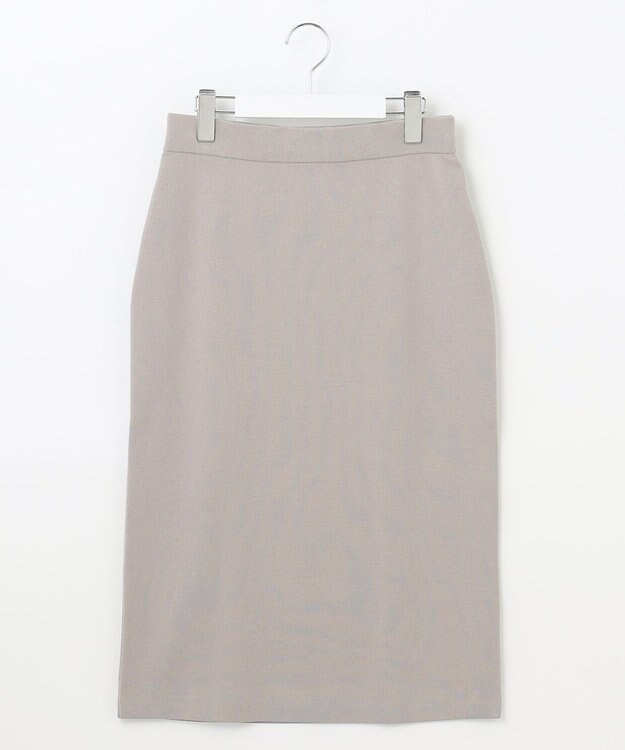 J.PRESS LADIES 【洗える】 レーヨンストレッチフルニードル ニット タイト スカート ベージュ系