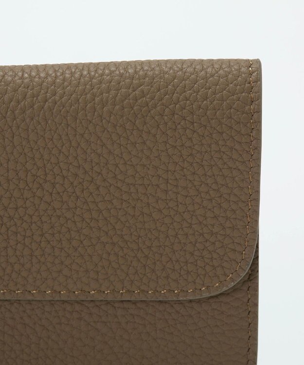 TOPKAPI 【Breath TOPKAPI】ELAN エラン シュリンクレザー 長財布 /10ポケット/薄型/軽量 グレージュ