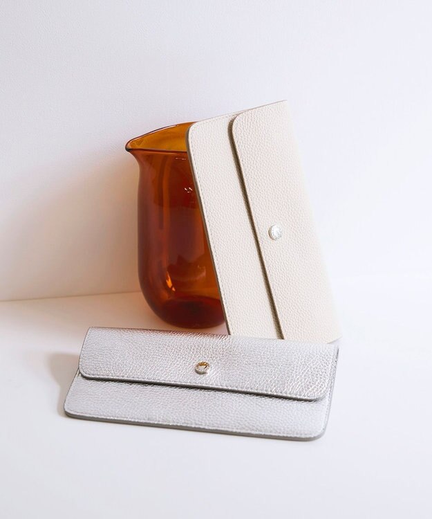 TOPKAPI 【Breath TOPKAPI】ELAN エラン シュリンクレザー 長財布 /10ポケット/薄型/軽量 クリーム