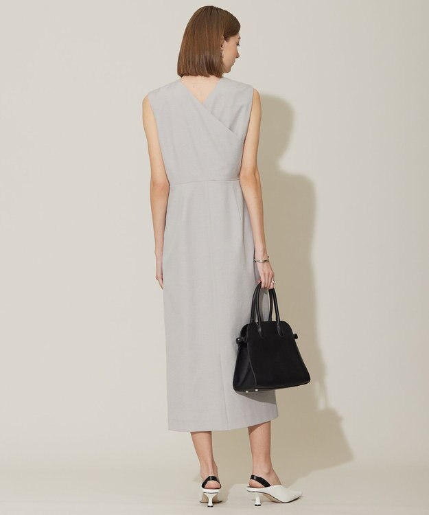 ICB L 【接触冷感・UVケア・撥水・洗える】 LooseWeave ノースリーブワンピース トープ系