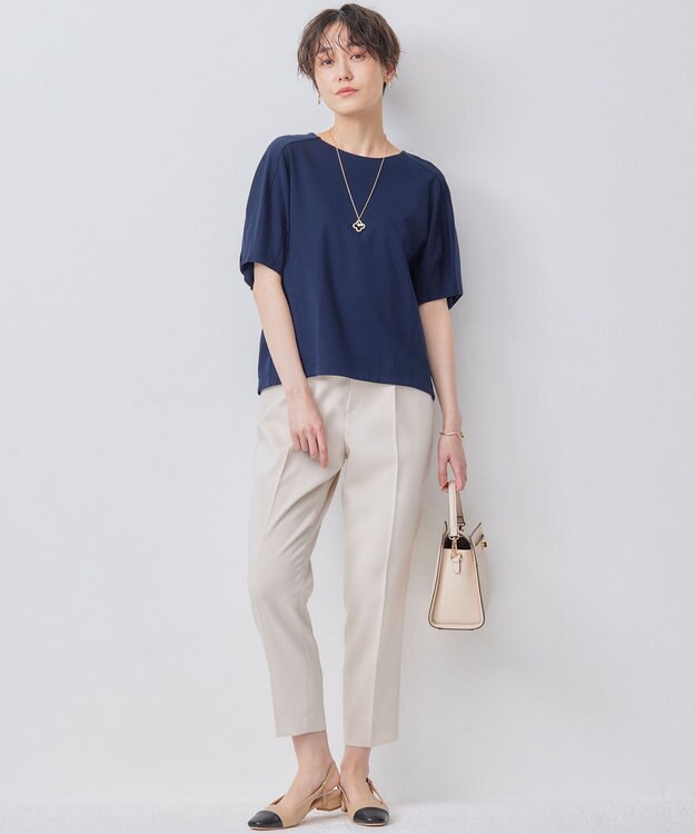 組曲 L コクーンシルエットカットソー ネイビー系