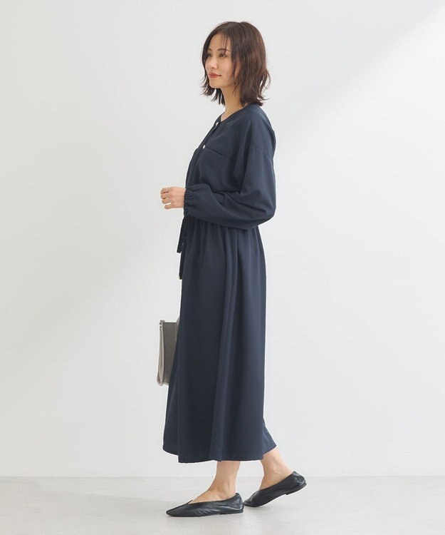 Green Parks ・ＥＬＥＮＣＡＲＥ　ＤＵＥ　イロイロ釦ワンピース Navy