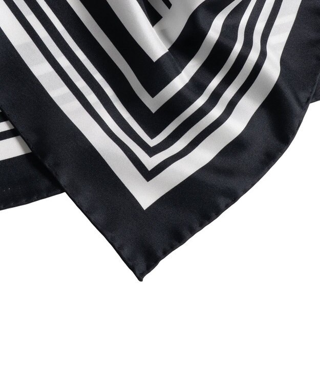 JOSEPH シルクスカーフ Kenza Black/white