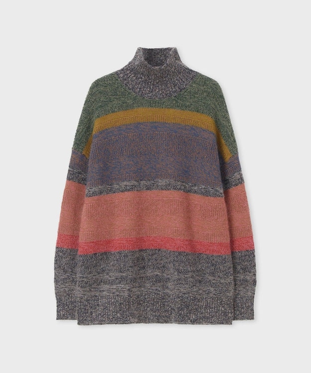 Paul Smith モヘアミックス ハイネック ニット オレンジ