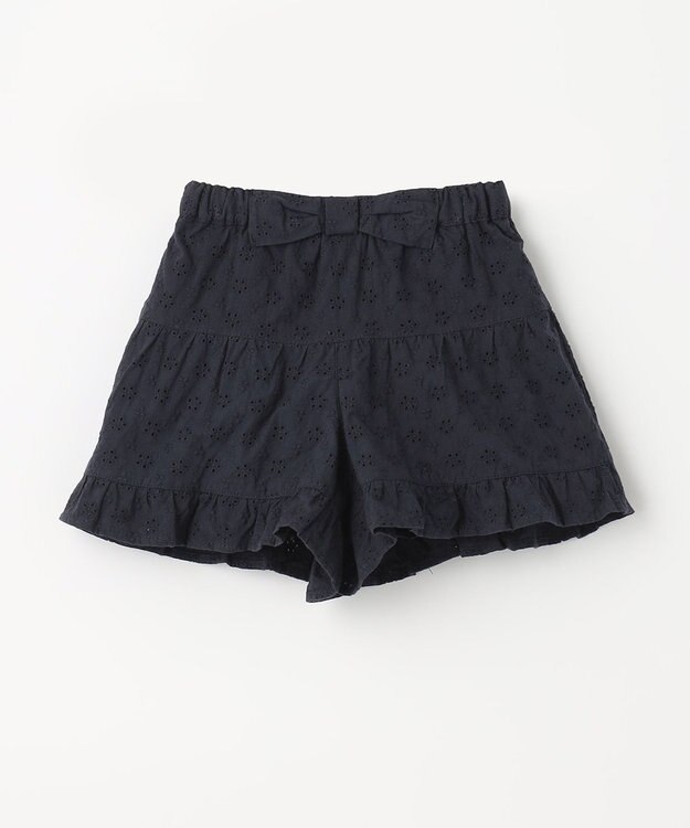 ANY KIDS オーバーレースキュロット ネイビー系