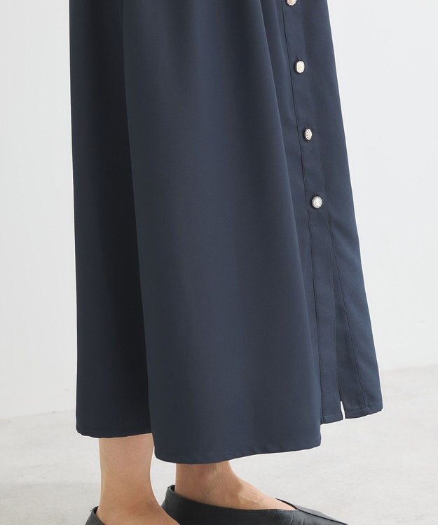 Green Parks ・ＥＬＥＮＣＡＲＥ　ＤＵＥ　イロイロ釦ワンピース Navy