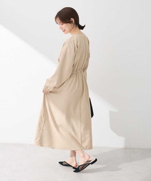 Green Parks ・ＥＬＥＮＣＡＲＥ　ＤＵＥ　イロイロ釦ワンピース Beige