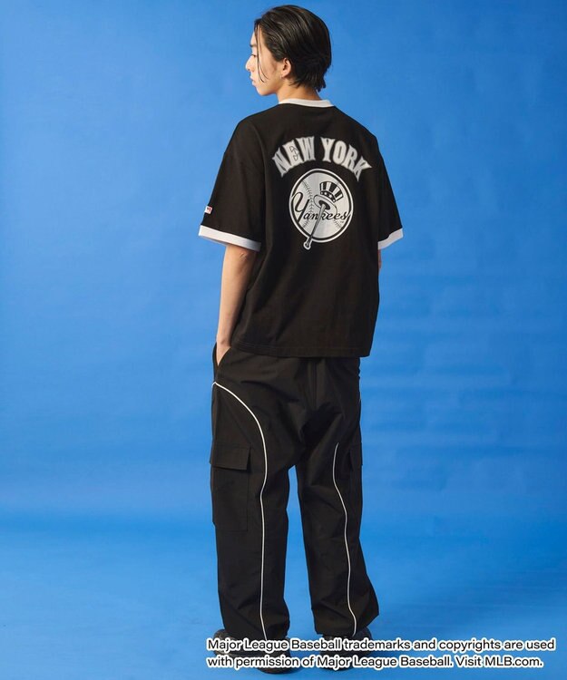 WEGO 【ユニセックス着用ITEM】別注MLBリンガーグラフィックT（SS） ブラック