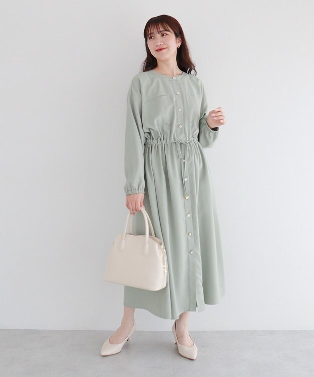 Green Parks ・ＥＬＥＮＣＡＲＥ　ＤＵＥ　イロイロ釦ワンピース Mint