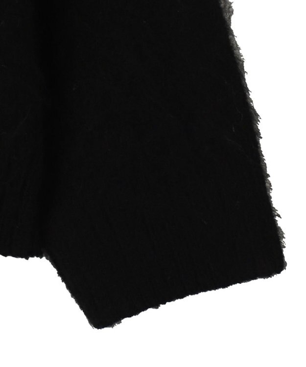 WEGO 【ユニセックス着用ITEM/MLサイズ展開】シャギーグラフィックプルオーバー ブラック