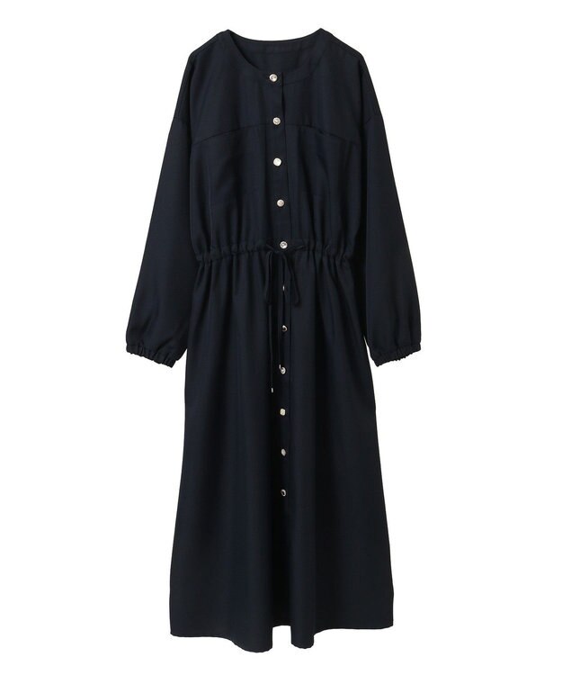 Green Parks ・ＥＬＥＮＣＡＲＥ　ＤＵＥ　イロイロ釦ワンピース Navy