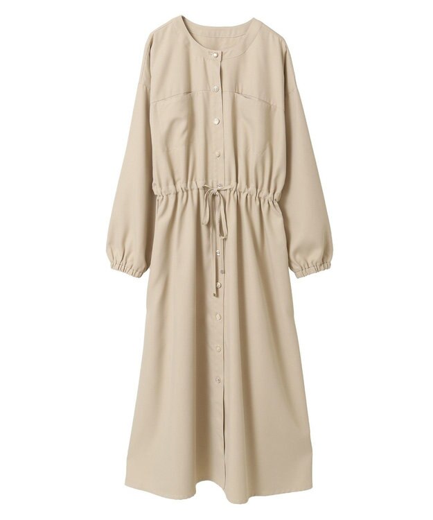 Green Parks ・ＥＬＥＮＣＡＲＥ　ＤＵＥ　イロイロ釦ワンピース Beige