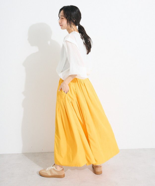 CRAFT STANDARD BOUTIQUE ヴィンテージボイルショルダータックブラウス White