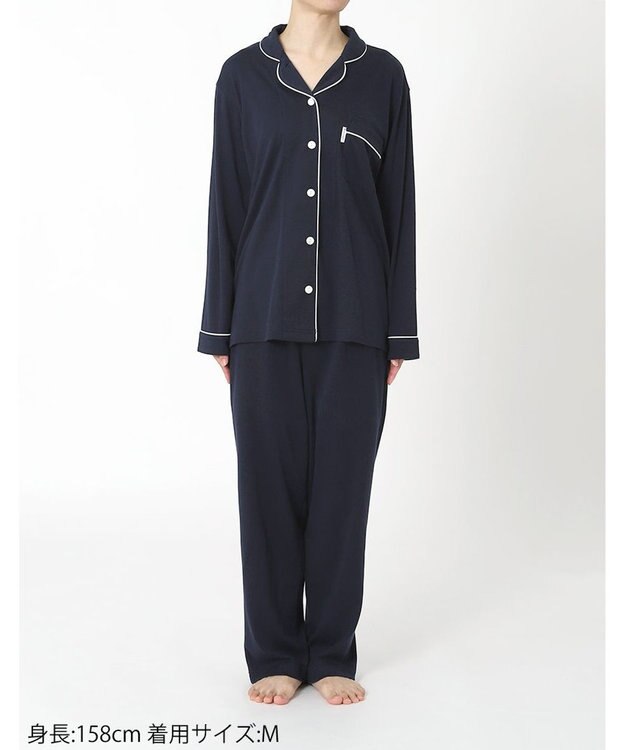 ワコール／睡眠科学 パジャマ 長袖 長ズボン 綿100%(天綿)（本体） ここちよく眠れる なめらかでやわらかい レディース YDX503 睡眠科学／ワコール コン