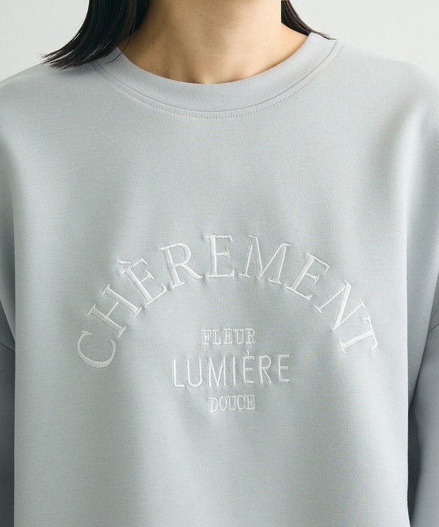 Green Parks ロゴ刺繍ダンボールプルオーバー Gray