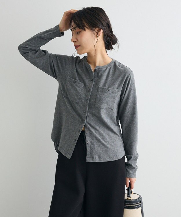 CRAFT STANDARD BOUTIQUE 2点セット/カーディガン＆ビスチェ Gray Mixture