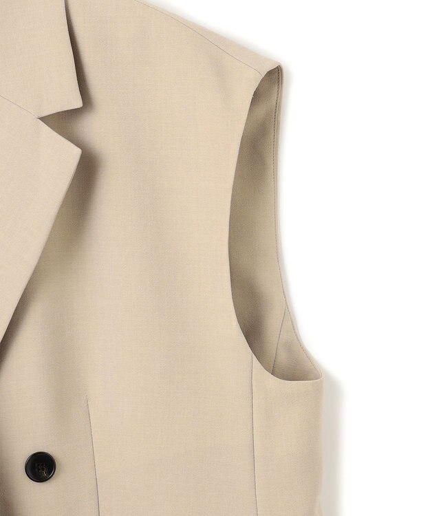 UNFILO TENNEN TOUCH テーラードジレ ベージュ