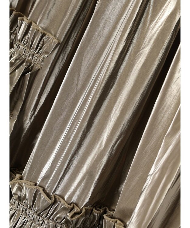 Green Parks ・ＥＬＥＮＣＡＲＥ　ＤＵＥ　メタリックティアードスカート Gold