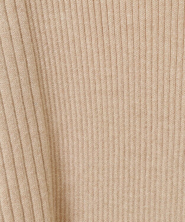 earth music&ecology ラメタートルネックニットプルオーバー Gold