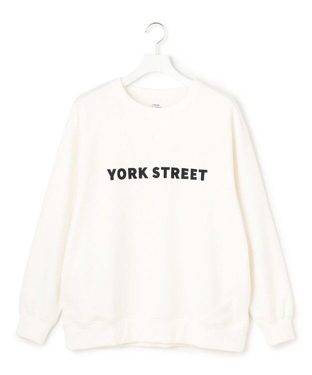 J.PRESS YORK STREET 【UNISEX】裏毛ベーシックロゴ スウェット アイボリー系