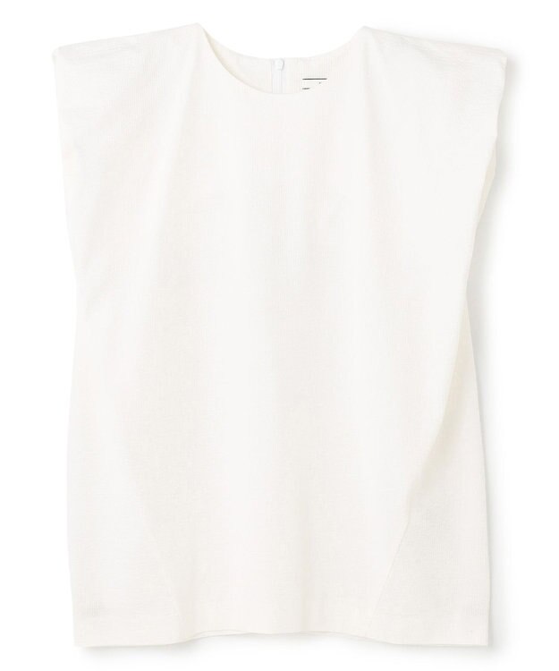 BEIGE， 【洗える】SCALA / コットンリネンボリュームスリーブトップス White