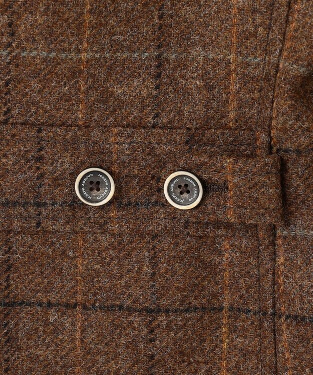 JOSEPH ABBOUD 【ツィード/UKファブリック】 ツイード　ウィンドーベン ジャケット ダークブラウン系4