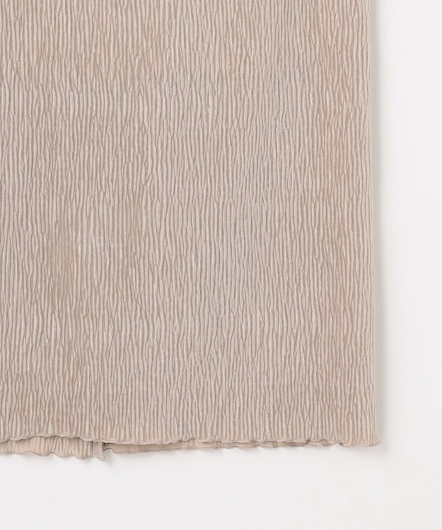 ANY L 【ウエストゴム】シュリンクベロアスカート ベージュ