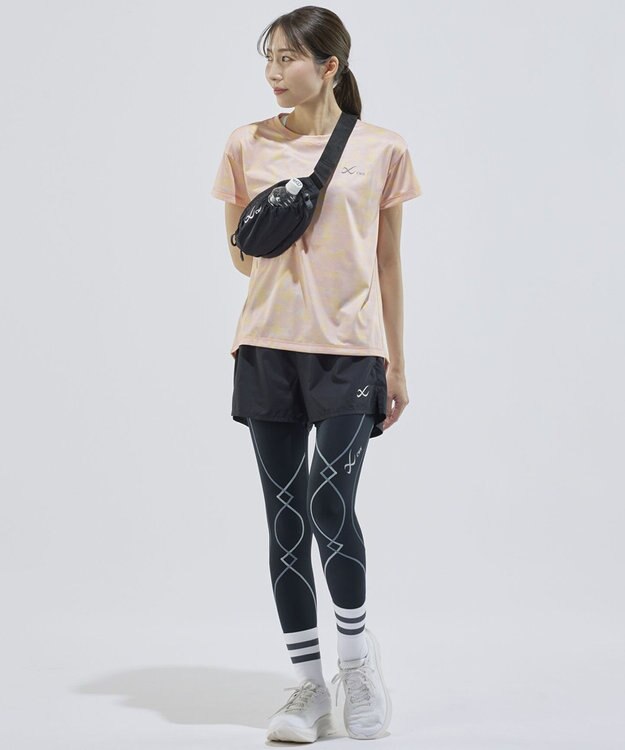 CW-X 【WOMEN】 CW-X ランニングパンツ 立体パターン設計 スポーツウェア 3分丈 レディース DHY393 /ワコール ブラック