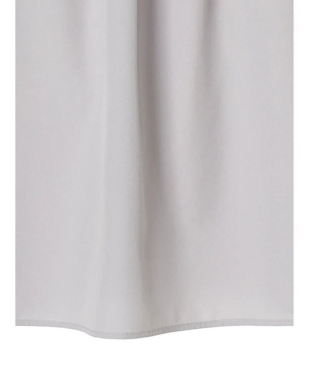 earth music&ecology パールタックブラウス Light Gray