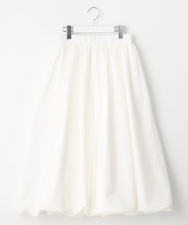 Feroux チュールレイヤード バルーンスカート ホワイト系