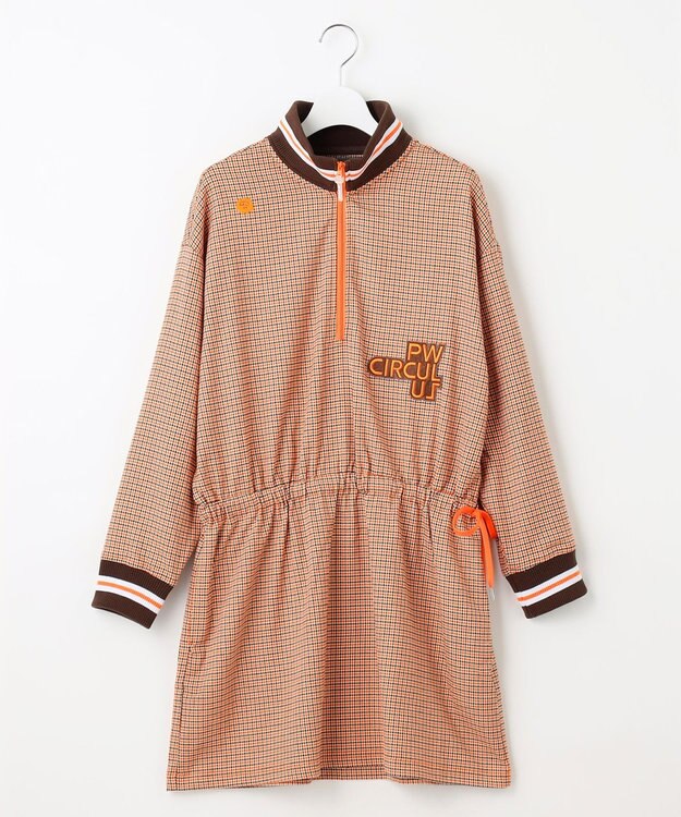 PW CIRCULUS 【WOMEN】CLASSICAL×SPORTY チェック柄ワンピ オレンジ系5