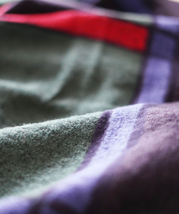 nitorito 【UNISEX】tanbo チェック柄 ストール navy