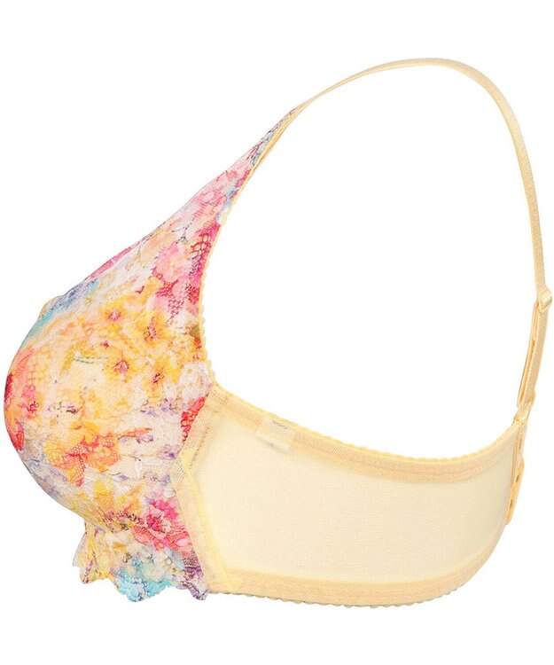 WACOAL 【重力に負けないバストケアBra】 ノンワイヤー バストを重力から守る まる胸キープ ラクなつけごこち サイドのラインすっきり ブラジャー レディース BRA184 /ワコール イエロー