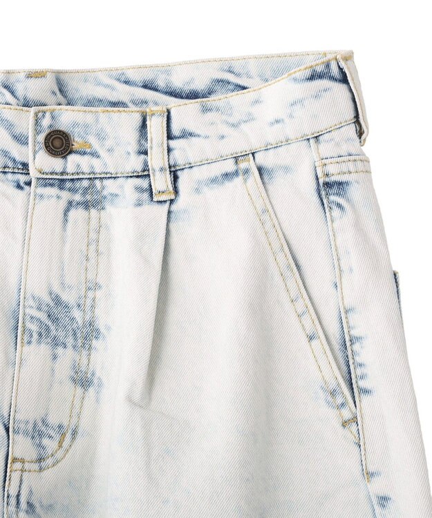 CRAFT STANDARD BOUTIQUE ハイブリーチケミカル加工デニムワイドパンツ Light Indigo