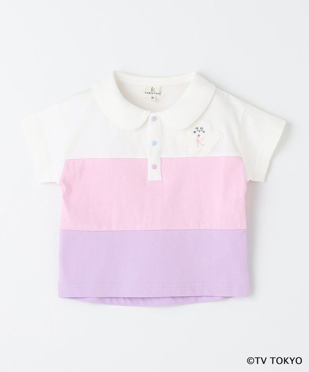 組曲 KIDS 【80-100㎝】シナぷしゅ襟付き カットソー ピンク