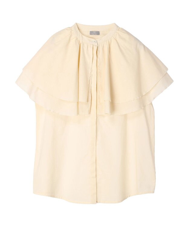 Green Parks ＫＢＦ　フリルブラウス Ivory