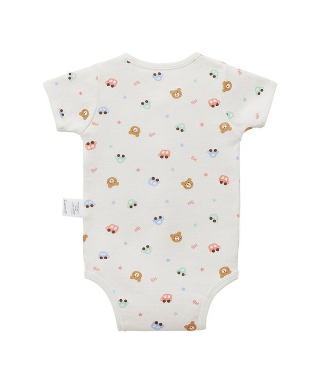 MIKI HOUSE HOT BISCUITS 【60-70cm】 半袖ボディシャツ(前開き) グリーン