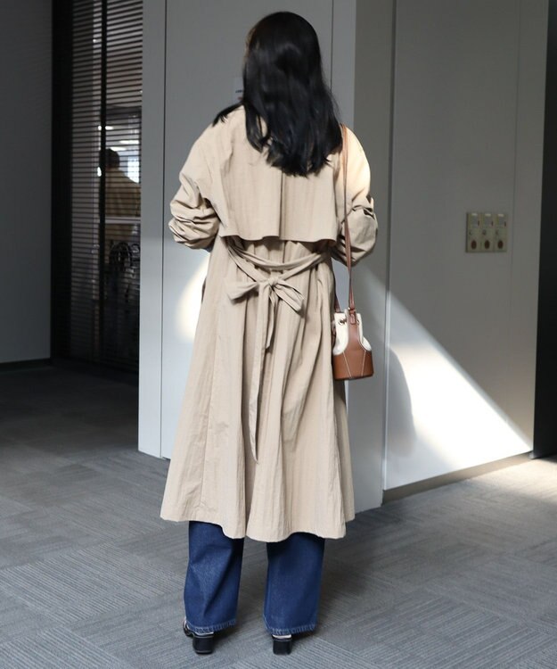 AMERICAN HOLIC スタンドカラーコート Beige