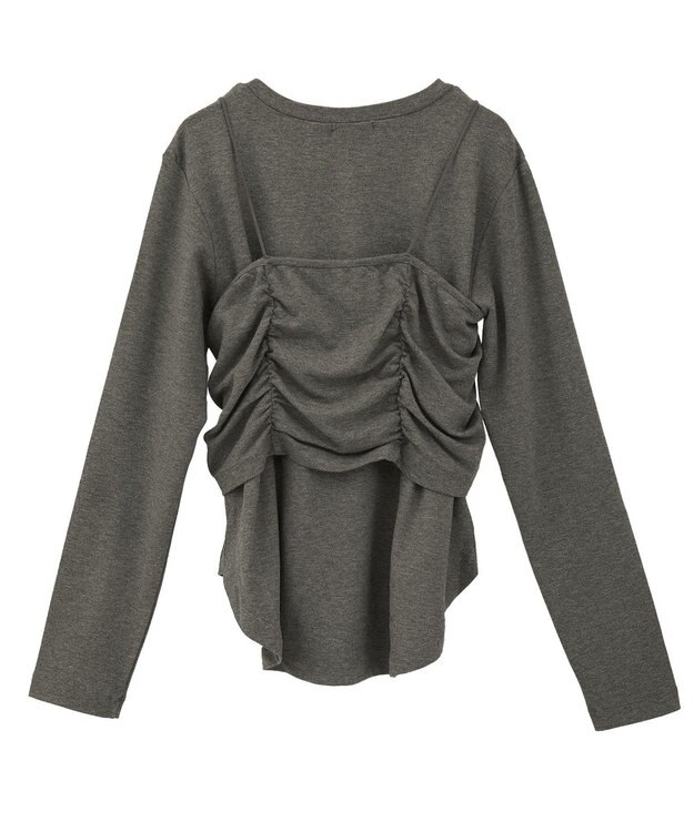 CRAFT STANDARD BOUTIQUE 2点セット/カーディガン＆ビスチェ Gray Mixture